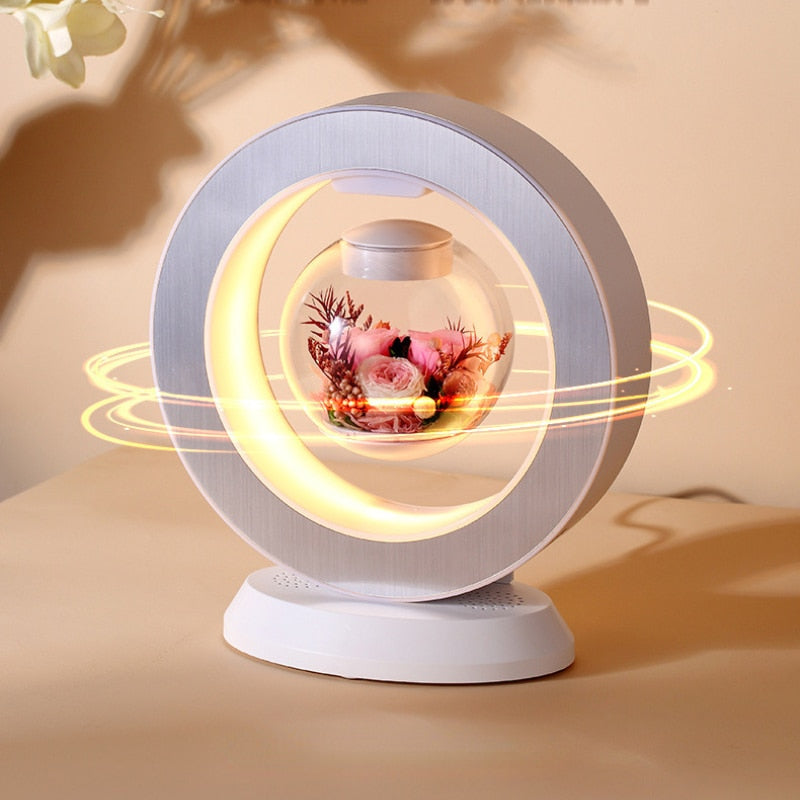 Luminária de Mesa Led com Levitação Magnética Flor Imortal